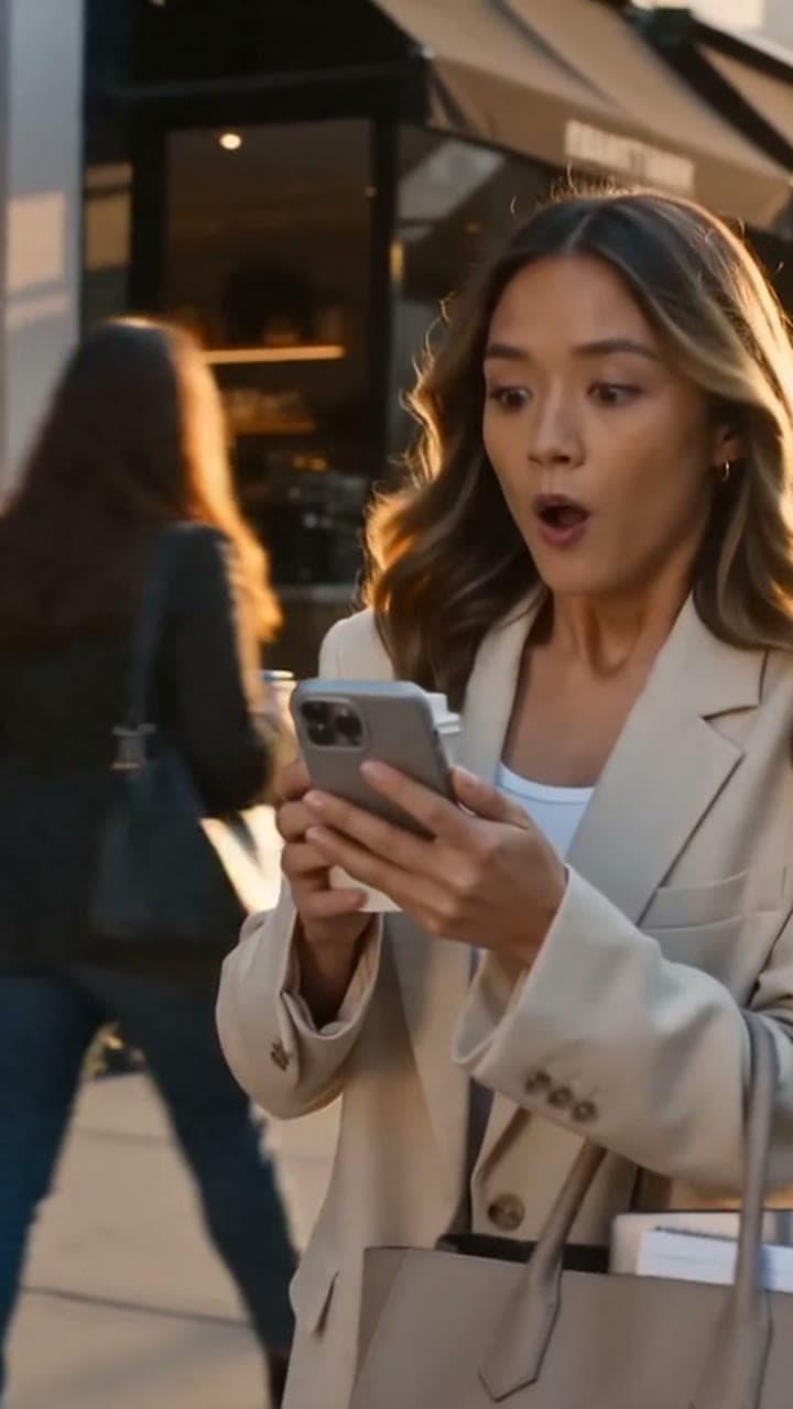 UGC creator walking with her phone, talking through a messy HeyBryan brain dump.